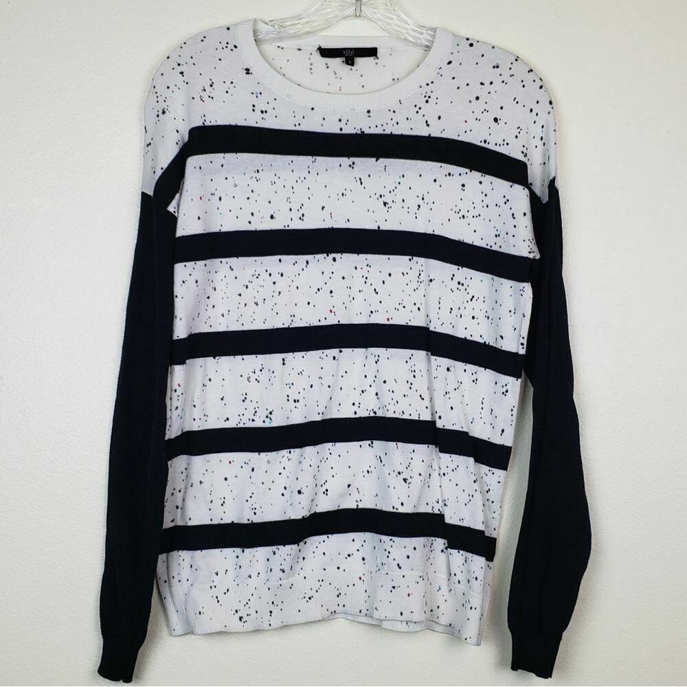 Tibi | Mini Dot Print Pullover Sweater, size Small